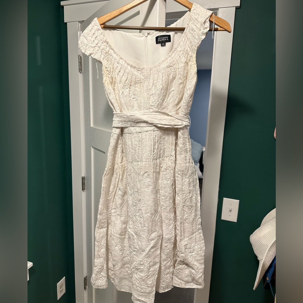 Adrianna Papell White Dress